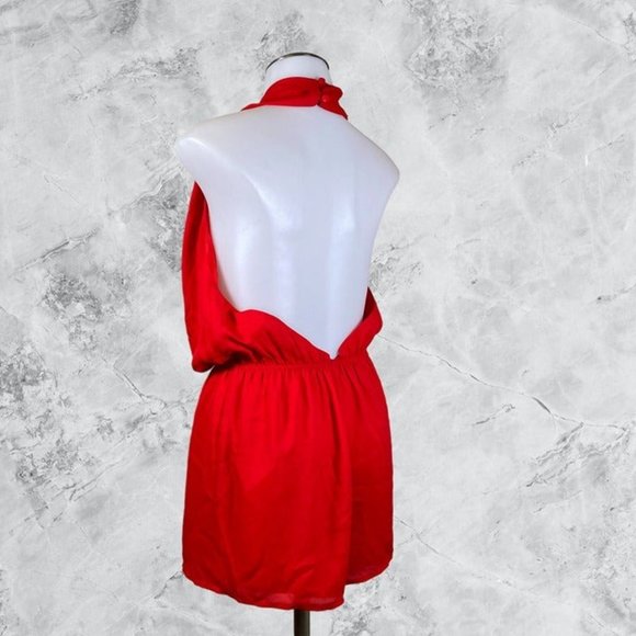 Superdown Emma Halter Romper - Bright Red - Picture 4 of 12